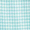 Gathered Bedskirt in Farmhouse Turquoise Blue Gingham Check on Cream