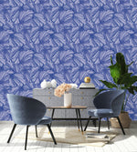 Large Blue Petals Wallpaper