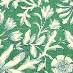 Tailored Bedskirt in Flourish Verdura Green Floral Damask