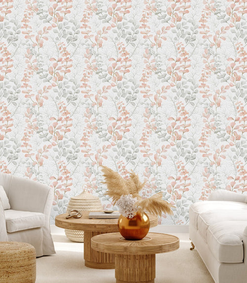 Modish Light Leaves Wallpaper Smart