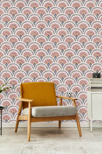Modish Multicolored Pattern Wallpaper Tasteful