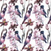 Elegant Pink Flowers and Birds Wallpaper Smart