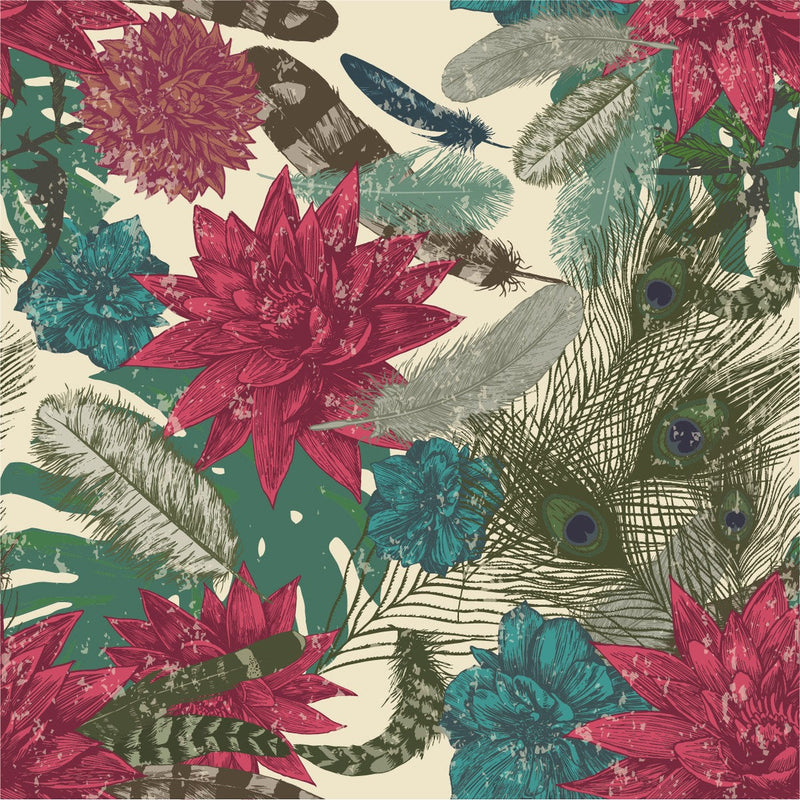 Peacocks Feathers Wallpaper
