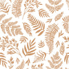 Dark Beige Leaves Wallpaper
