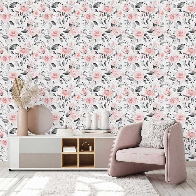 Light Pink Roses Wallpaper