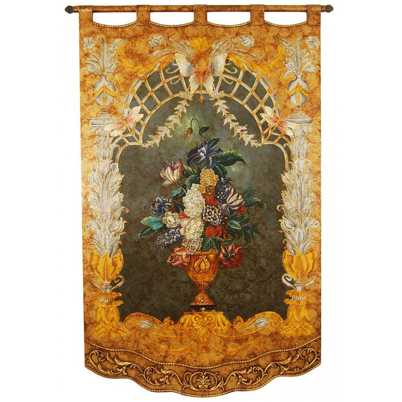 Hand Painted Tapestry Panel - 54"W X 84"H LH04