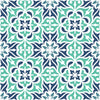 Blue and Green Pattern Wallpaper