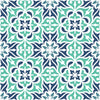 Blue and Green Pattern Wallpaper