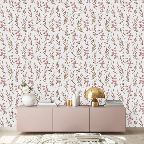 Pink Herbal Wallpaper