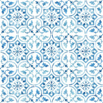 Modish Blue Abstract Pattern Wallpaper Vogue