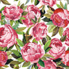 White Wallpaper with Peonies