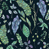 Elegant Dark Wallpaper with Leaves Smart