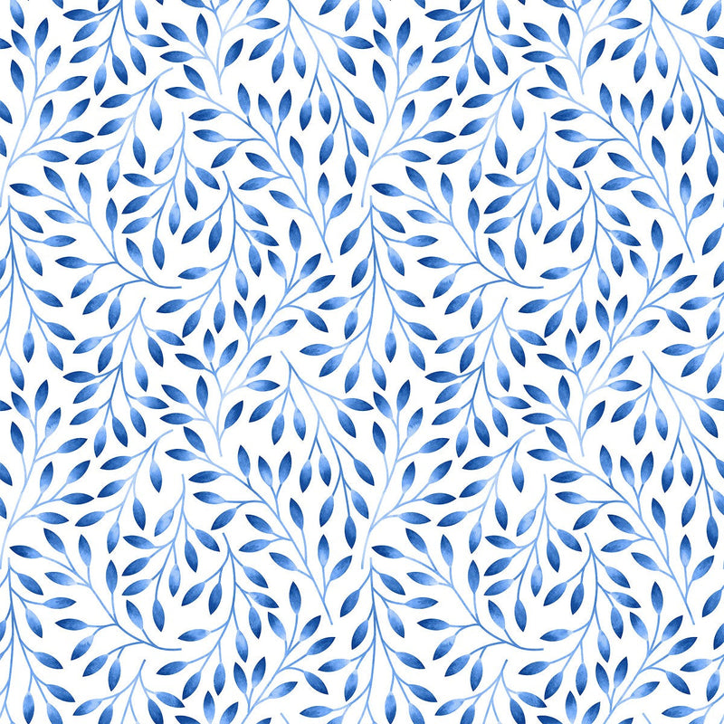Little Blue Leaves Wallpaper