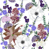 Purple Little Flowers Wallpaper