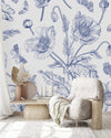 Blue Poppies Wallpaper