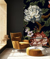 Peonies on Dark Background Wallpaper