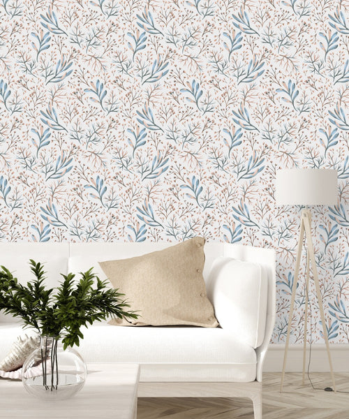 Stylish Winter Leaves Wallpaper Smart