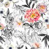 Water Colored Floral Wallpaper