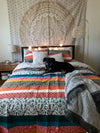 Sherpa Tassel Fringe Throw