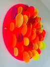 Parametric Bubbles 3D Wall Art Fluorescent Transparent Acrylic