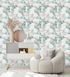 Stylish Exotic Pink Flowers Wallpaper Vogue