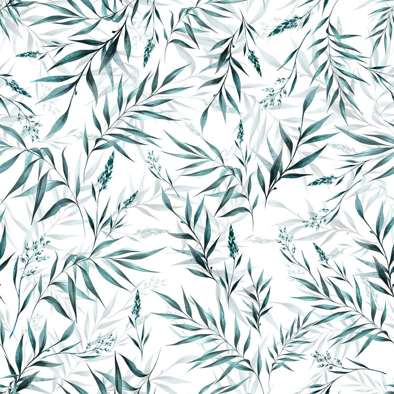 Elegant Leaves Pattern Wallpaper Chic