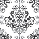 White Wallpaper with Monogram