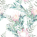 Stylish Exotic Pink Flowers Wallpaper Vogue