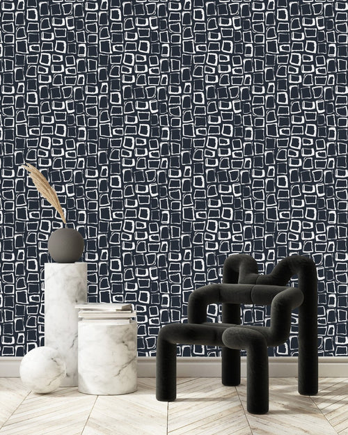White Squares Wallpaper
