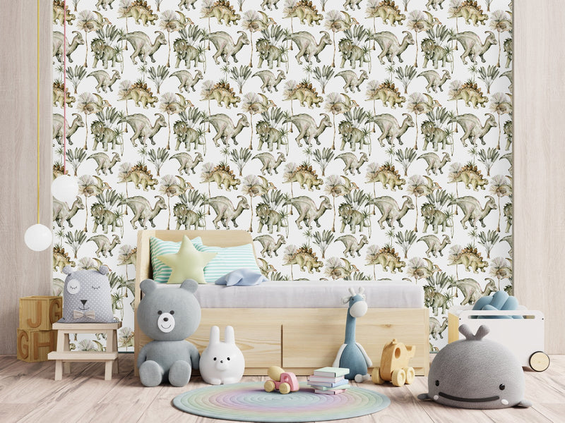 Dinosaurs Pattern Wallpaper