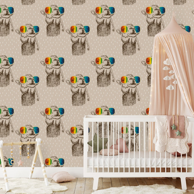Camels Pattern Wallpaper