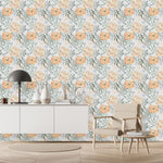 Cream Flowers Wallpaper