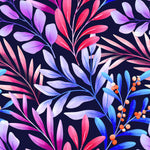 Brightly Leaves on Dark Wallpaper