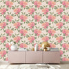 Contemporary Pink Peonies Wallpaper Fashionable