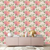 Contemporary Pink Peonies Wallpaper Fashionable