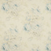 Rod Pocket Curtain Panels Pair in Jasmine Serenity Blue Floral, Large Scale