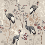Birds on Beige Wallpaper