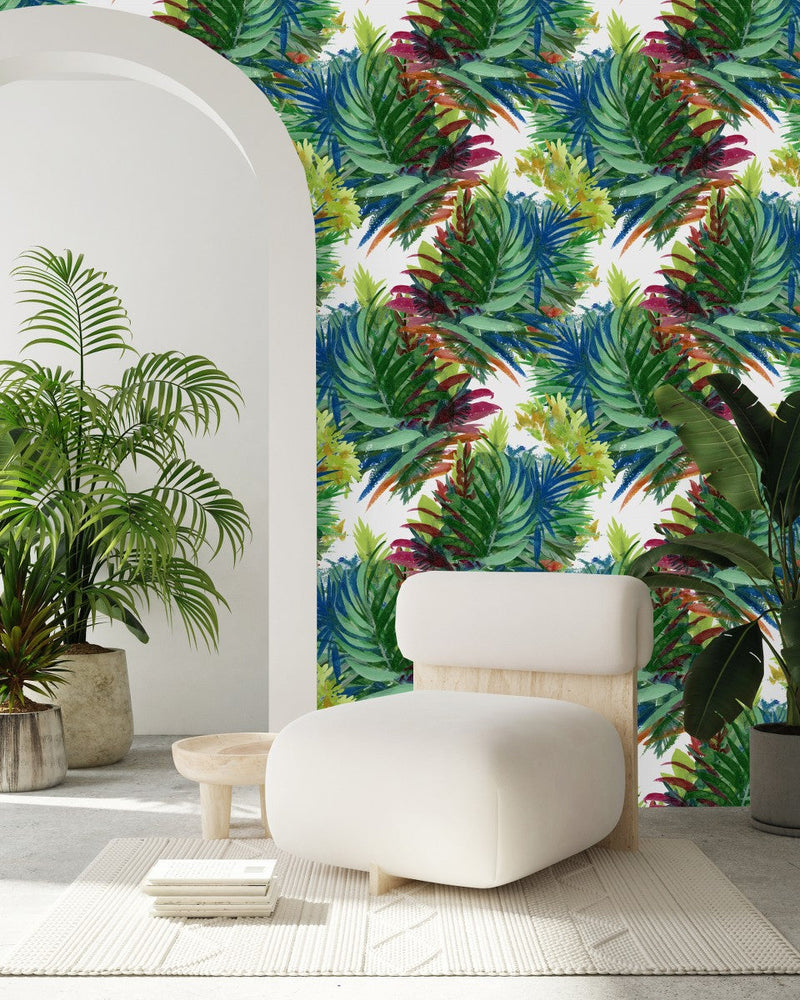 Watercolored Leaves Wallpaper