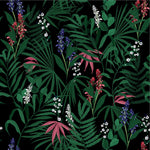 Wildflowers with Green Leaves Wallpaper