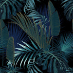 Dark Palm Leaves Wallpaper