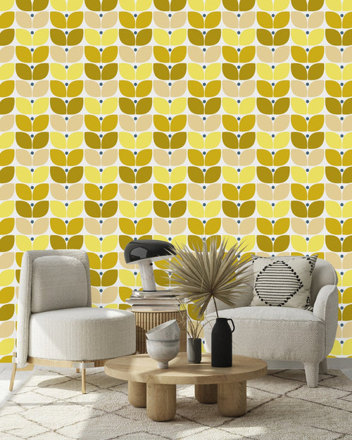 Yellow Pattern Wallpaper