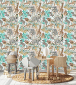 Fashionable Exotic Animals Wallpaper