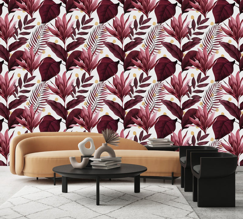 Burgundy Plants Wallpaper