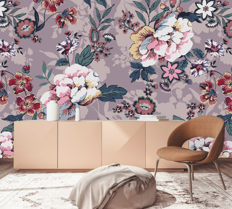 Contemporary Floral Wallpaper Tasteful High-Quality