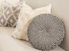 Gingham Check Yarn Dyed Pleated Decorative Pillow
