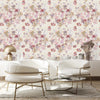 Beige and Pink Pattern Wallpaper