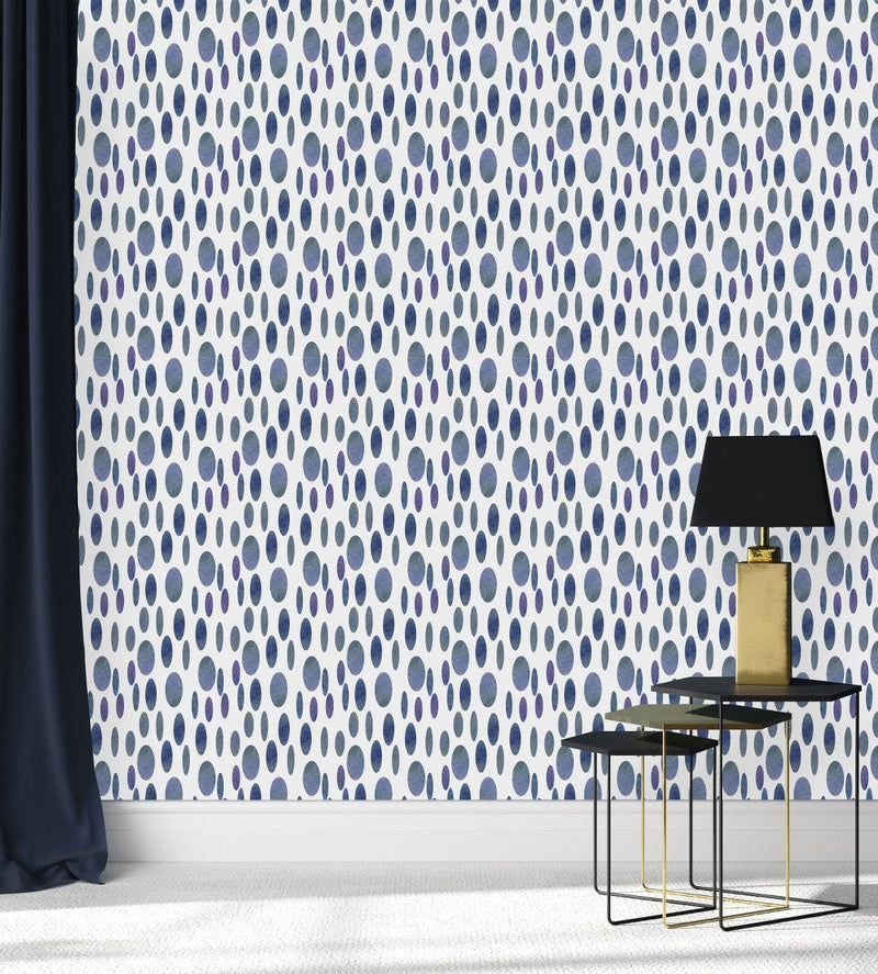 Dark Blue Ellipse Wallpaper