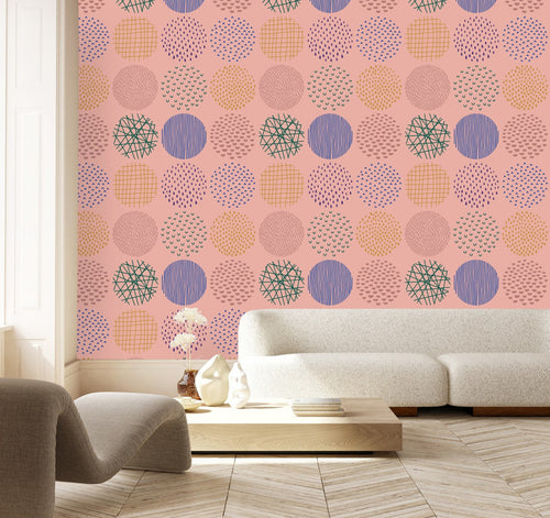 Pink Circles Wallpaper