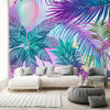 Purple Palms and Pineapple Wallpaper