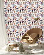 Stylish Abstract Leaves Wallpaper Chic